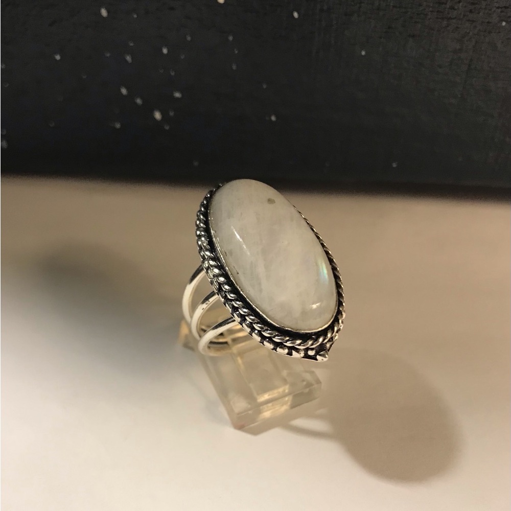 Moonstone 925 Sterling Silver Ring